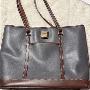 Dooney & Bourke Charcoal and Chocolate Tote